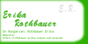 erika rothbauer business card